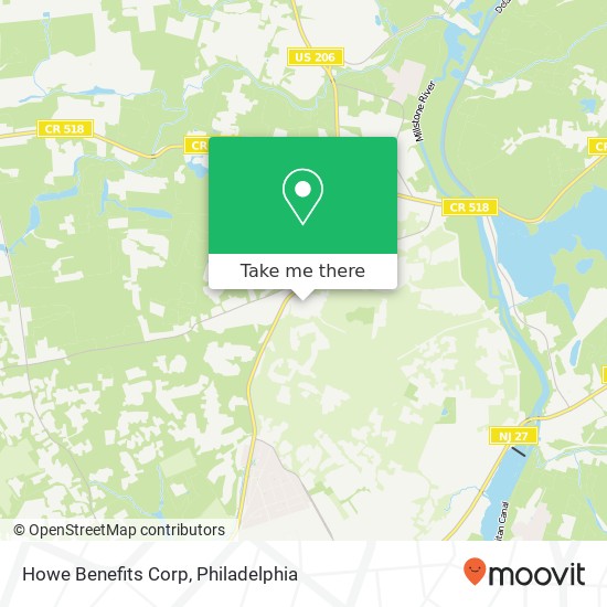 Howe Benefits Corp map