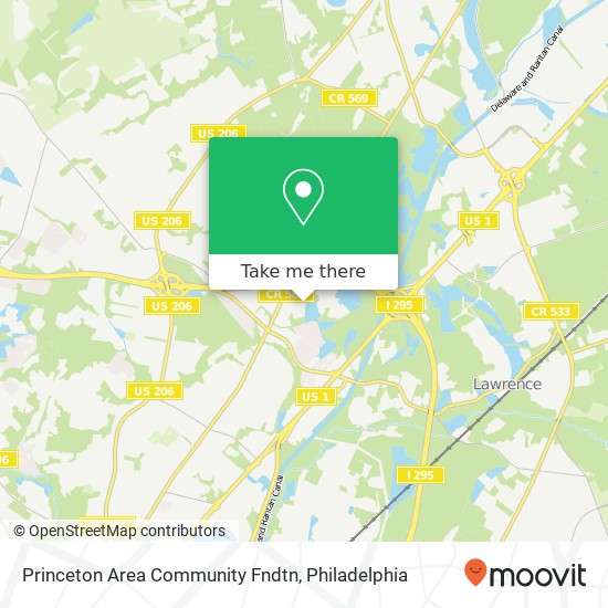 Mapa de Princeton Area Community Fndtn