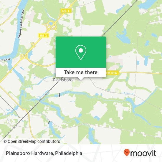 Mapa de Plainsboro Hardware