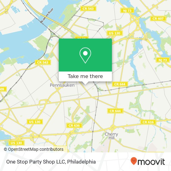 One Stop Party Shop LLC map