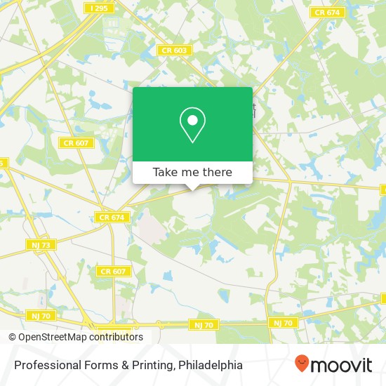Professional Forms & Printing map