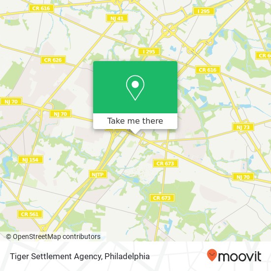 Mapa de Tiger Settlement Agency