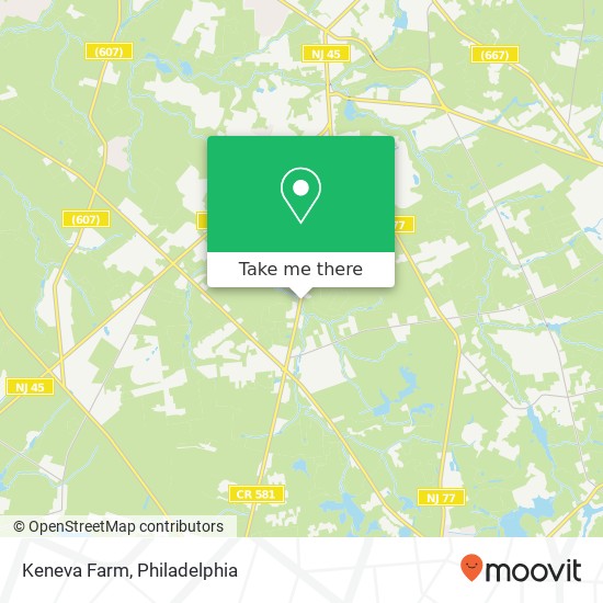 Mapa de Keneva Farm