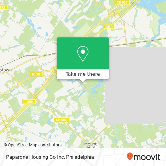 Paparone Housing Co Inc map