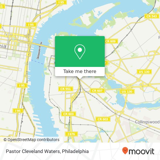 Mapa de Pastor Cleveland Waters