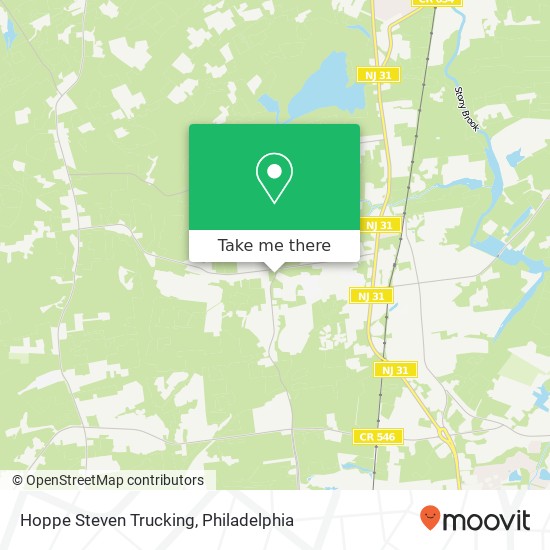 Hoppe Steven Trucking map