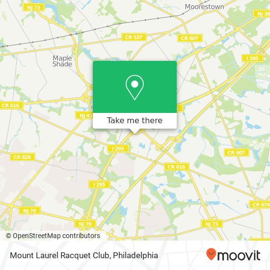 Mapa de Mount Laurel Racquet Club