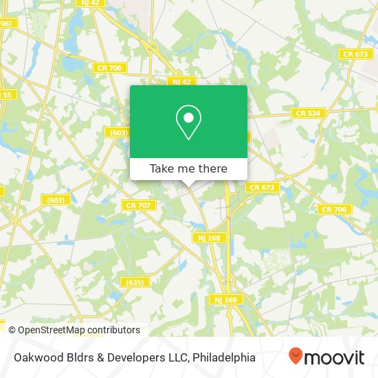 Oakwood Bldrs & Developers LLC map