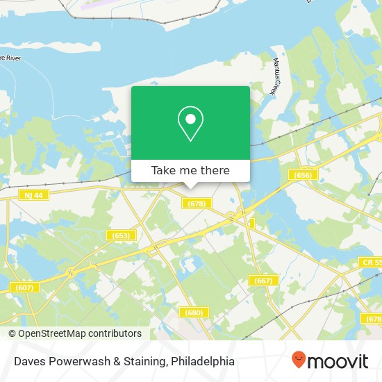 Daves Powerwash & Staining map