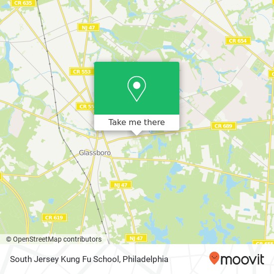 South Jersey Kung Fu School map