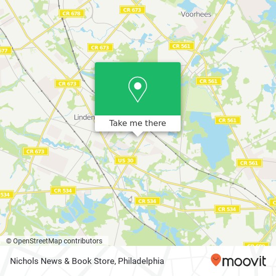 Nichols News & Book Store map