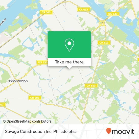 Savage Construction Inc map