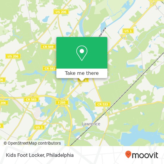 Mapa de Kids Foot Locker