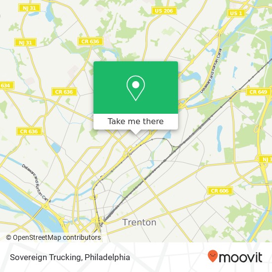 Sovereign Trucking map