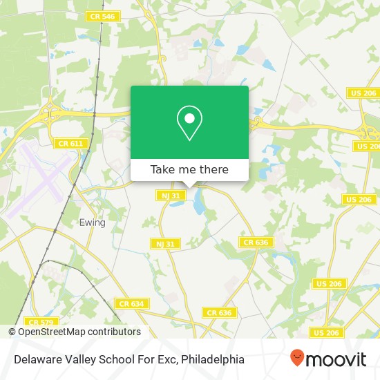 Delaware Valley School For Exc map