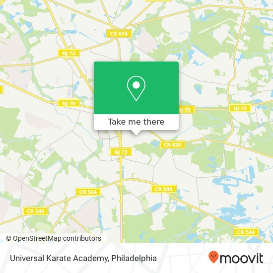 Mapa de Universal Karate Academy