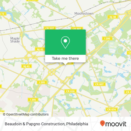 Mapa de Beaudoin & Papgno Construction