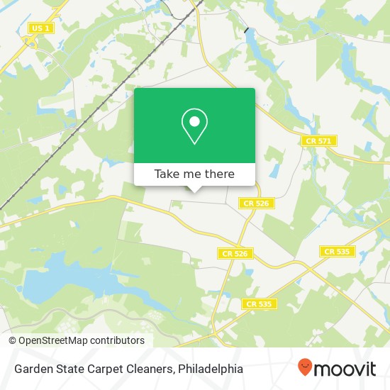 Garden State Carpet Cleaners map