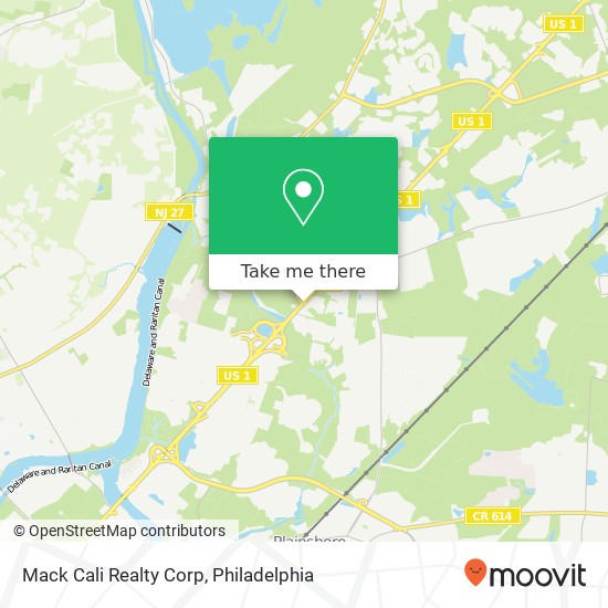Mack Cali Realty Corp map