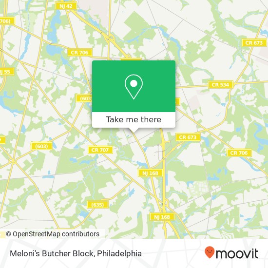 Meloni's Butcher Block map