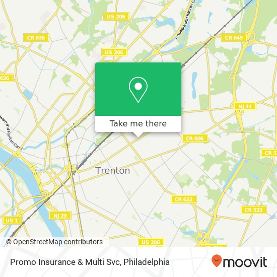 Promo Insurance & Multi Svc map