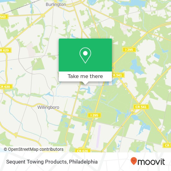 Mapa de Sequent Towing Products