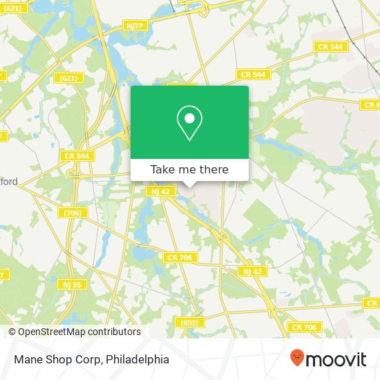 Mane Shop Corp map