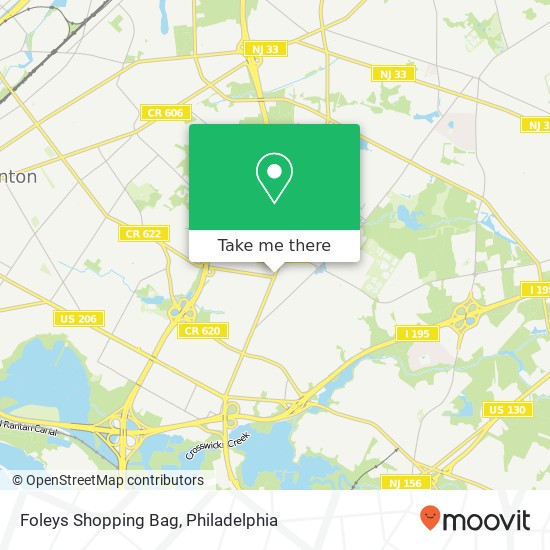 Foleys Shopping Bag map