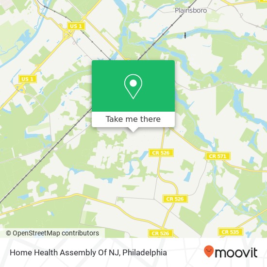 Home Health Assembly Of NJ map