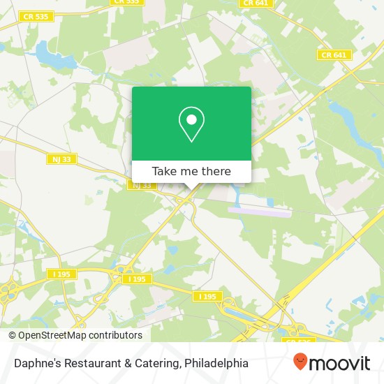 Mapa de Daphne's Restaurant & Catering