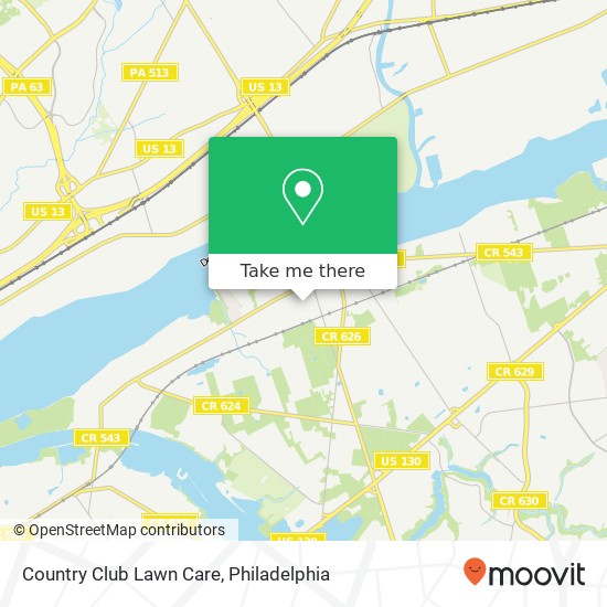 Country Club Lawn Care map