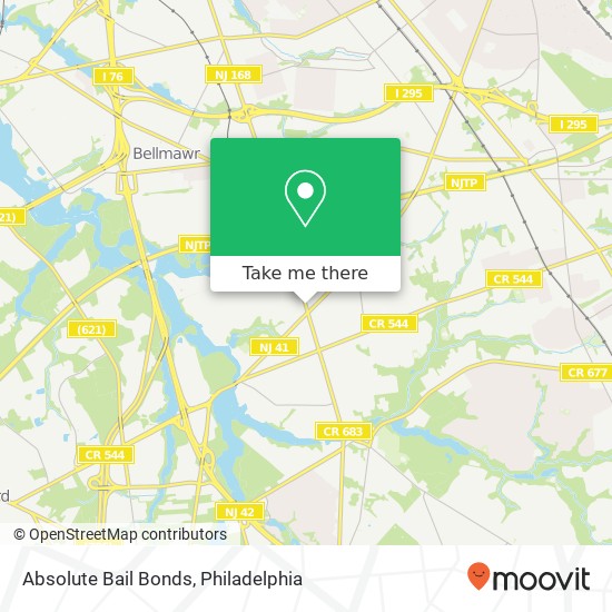 Absolute Bail Bonds map