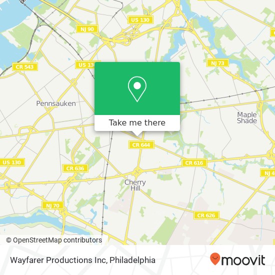 Mapa de Wayfarer Productions Inc