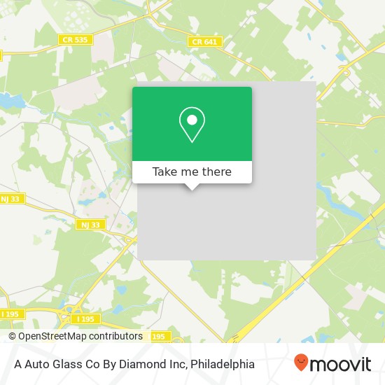 A Auto Glass Co By Diamond Inc map