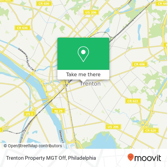 Trenton Property MGT Off map