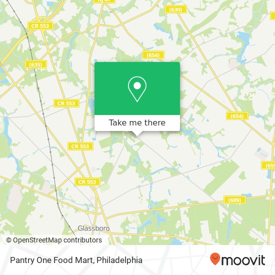 Mapa de Pantry One Food Mart