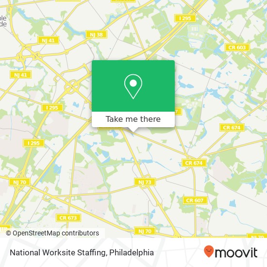 National Worksite Staffing map