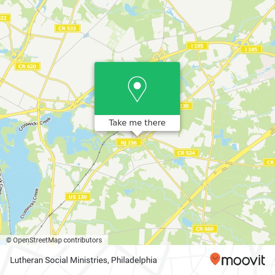 Lutheran Social Ministries map