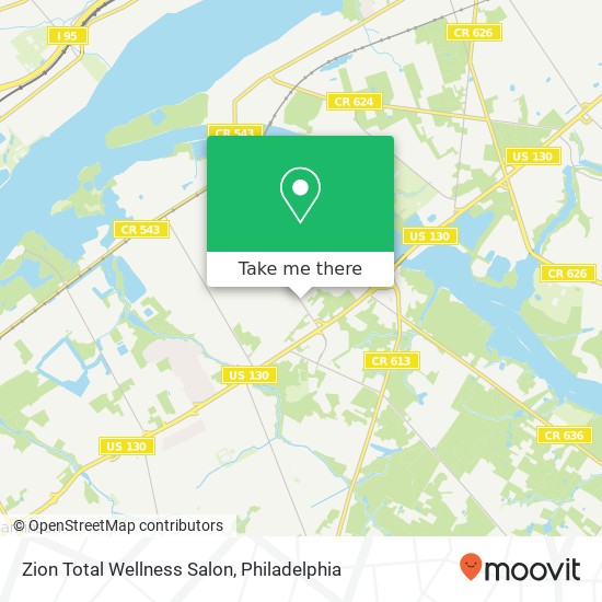 Mapa de Zion Total Wellness Salon