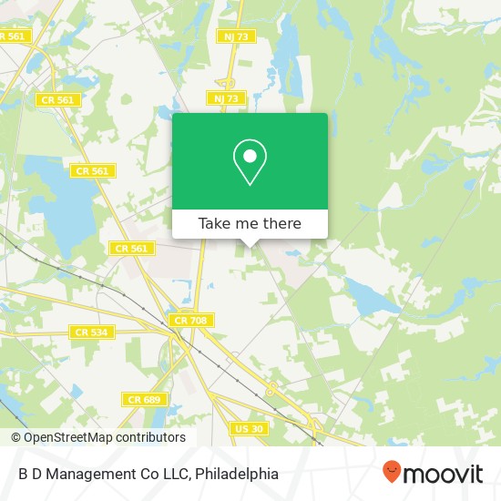 B D Management Co LLC map