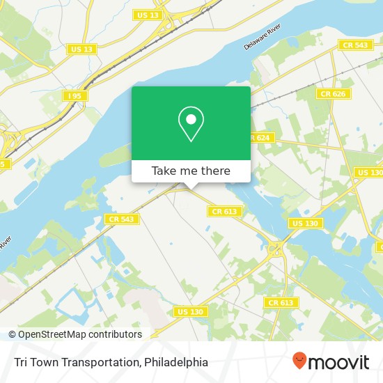 Tri Town Transportation map