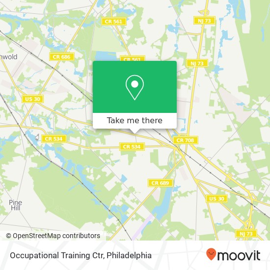 Occupational Training Ctr map