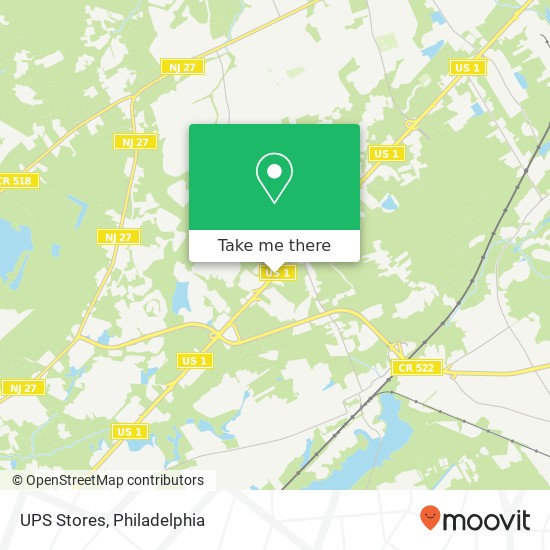 UPS Stores map