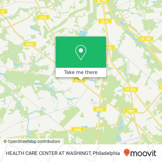 Mapa de HEALTH CARE CENTER AT WASHINGT