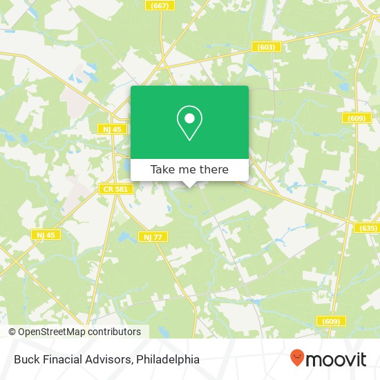 Buck Finacial Advisors map