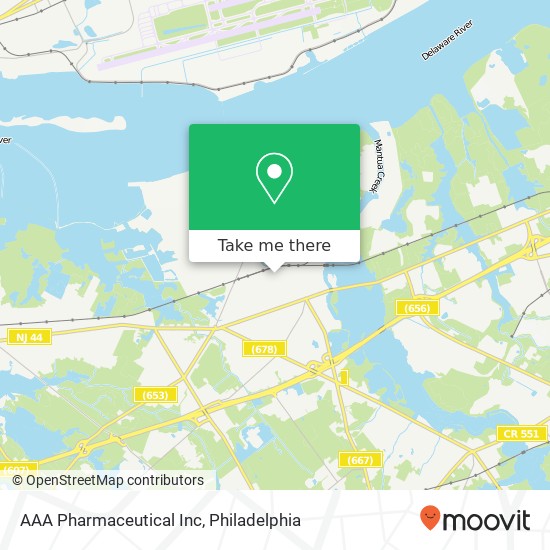 AAA Pharmaceutical Inc map