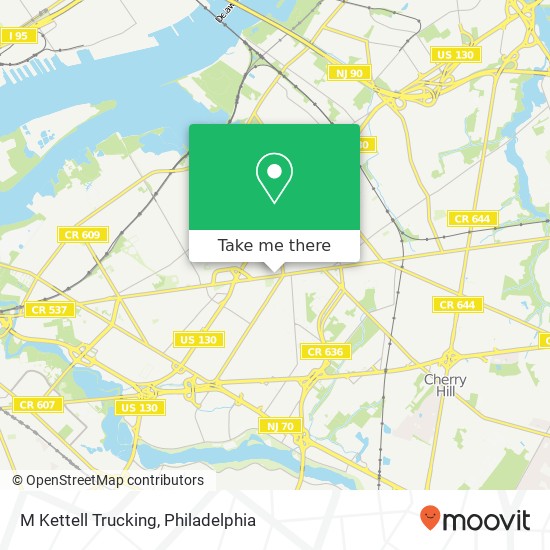 M Kettell Trucking map