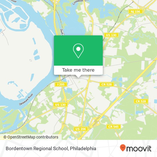 Bordentown Regional School map