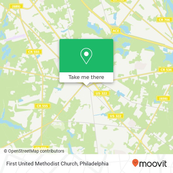 First United Methodist Church map