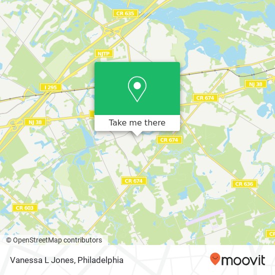 Vanessa L Jones map